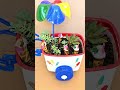 MINI VASINHO COM POTE DE MARGARINA, GARRAFA PET e OUTROS MATERIAIS RECICLÁVEIS.  #shortsviral  #diy