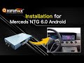 Installation demo mercedes benz ntg 60 android 12 gps carplay box gle gls cls gt e class 20202023