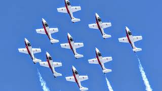 Canada's CF Snowbirds performing as their final season in the Tutor Jets is here 