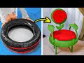 Stylish DIY Furniture: Turn An Old Tire Into A Beautiful Chair