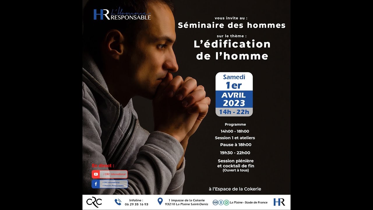 Séminaire des hommes « L’édification de l’homme » - Session plenière