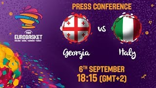 Georgia v Italy - Press Conference