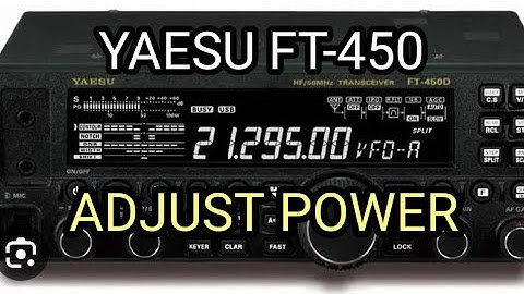 YAESU FT-450 , TRANSMIT POWER SELECT