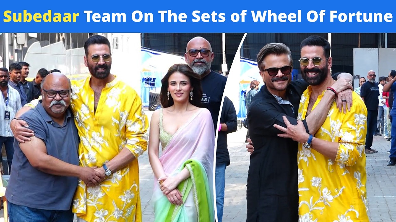 'Subedaar' Team On 'Wheel Of Fortune' Sets With Akshay Kumar: Anil Kapoor, Saurabh Shukla & Radhika