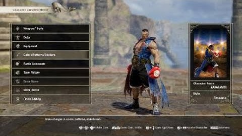 SC6 Creation Tutorial: Zasalamel as Balrog from Street Fighter V