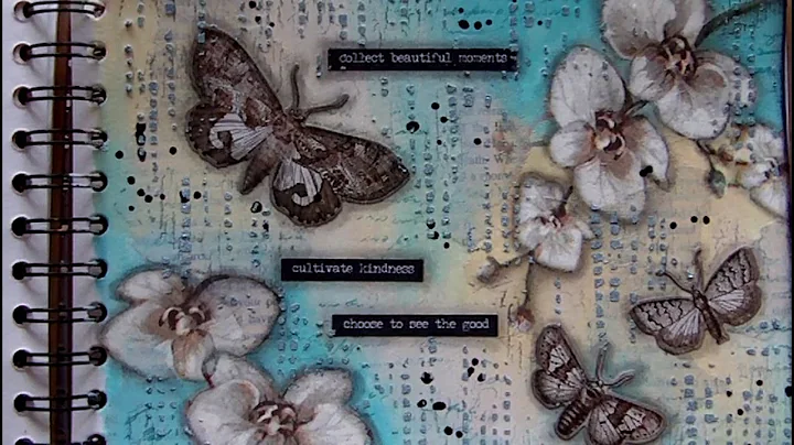 Mixed Media Art Journal Page - Collect Beautiful Moments - Art Journaling