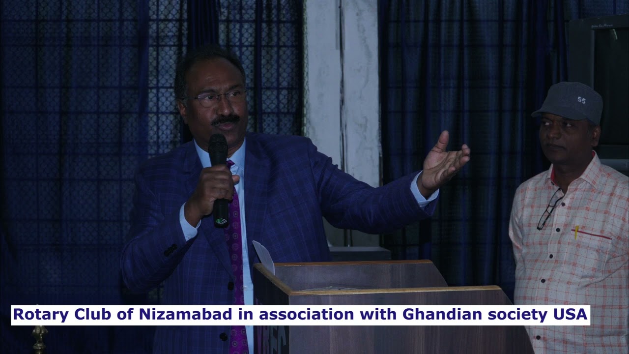 Rotary club of Nizamabad in association with Ghandian society USA 1
