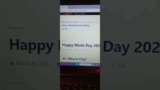 Mario Day Blog Post!#marioday