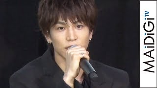 三代目JSB岩田剛典、山下健二郎が登壇！　映画「ウタモノガタリ-CINEMA FIGHTERS project-」完成披露上映舞台あいさつ1