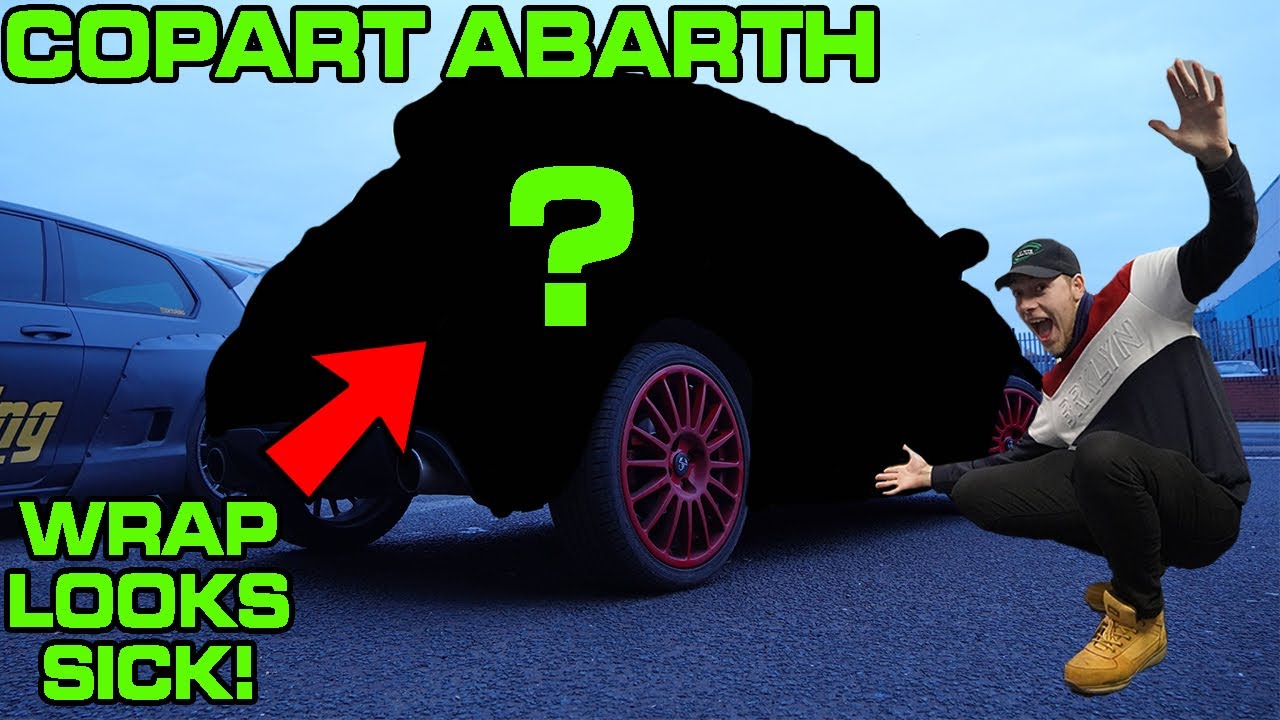 THE COPART ABARTH GETS WRAPPED *SO DIFFERENT*