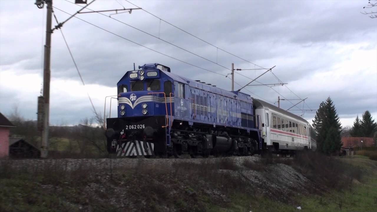 Croatian Railways' EMD G26C - Amazing sound! Full throttle - no smoke!