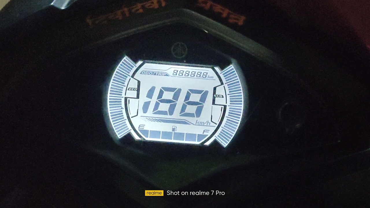 yamaha Alpha speedometer swipe up YouTube