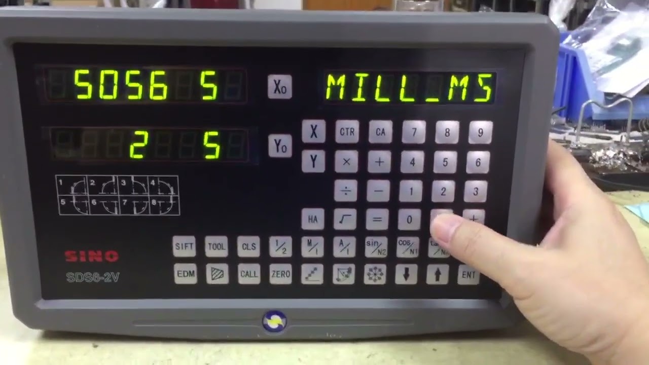 Ajusting resolution SINO DRO display SDS6 2V for your miller & drill, lathe,EDM, grinder etc