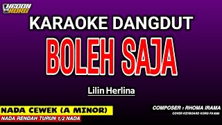 BOLEH SAJA KARAOKE DANGDUT - LILIN HERLINA || Cipt Rhoma Irama