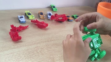 Lắp ráp robot Người máy biến hình xe oto - Transformers car toys -- Kids cars 2 toys