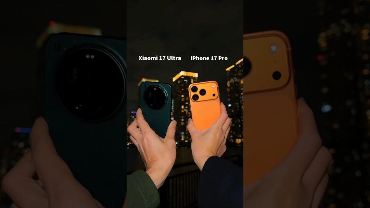 ズームも想像以上！iPhone 17 Pro vs Xiaomi 17 Ultra #Xiaomi17Ultra #夜景 #カメラ比較 #ポートレート #iphone #iphone17pro