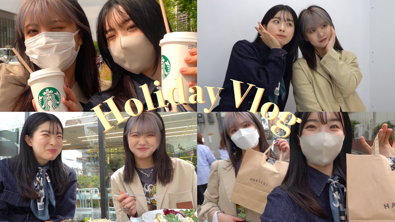 【Vlog】食べて飲んで歩いて食べて🍴朝から夜まで一日デートVlog♡