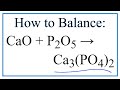 Balancing Chemical Equations Concepts