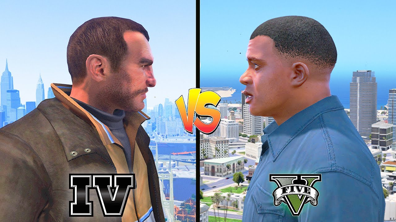 +40 Minutos de GTA 4 vs GTA 5 🔥