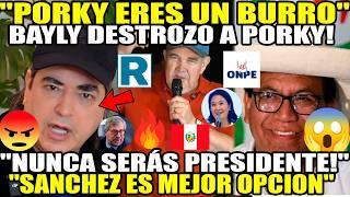 JAIME BAYLY DESTR0Z0 A RAFAEL LOPEZ ALIAGA "PORKY ERES UN BURR0 TE DET3ST0" ELECCIONES 2026 POLEMICA
