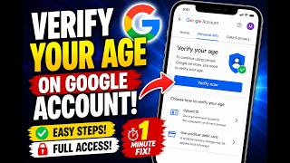 Google Account Asking to Verify Your Age Here's the Fix! (2026)
