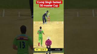 Yuvraj Singh Master Cup mein Fastest 50 💪 #fentossyt #cricket #realcricketswipe #shorts