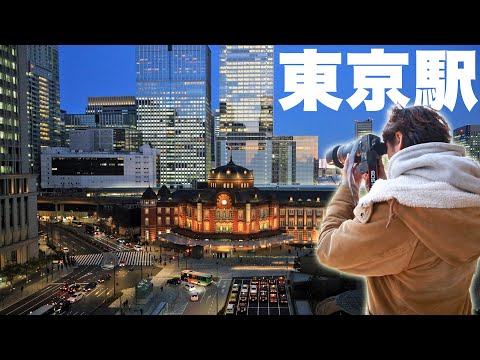 【夕景夜景】新丸ビルから臨む東京駅の夕景夜景を撮ってみた【HDR高橋】