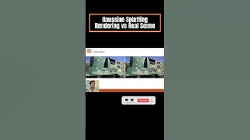 Gaussian Splatting Rendering vs Real Scene