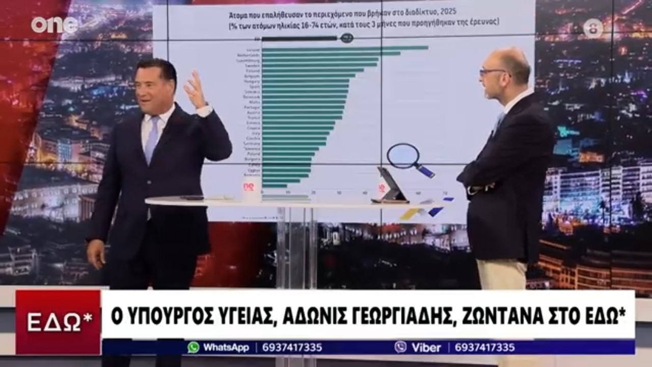 Ο Άδωνις Γεωργιάδης με τον Σταμάτη Ζαχαρό στο ONE 14.09.2026