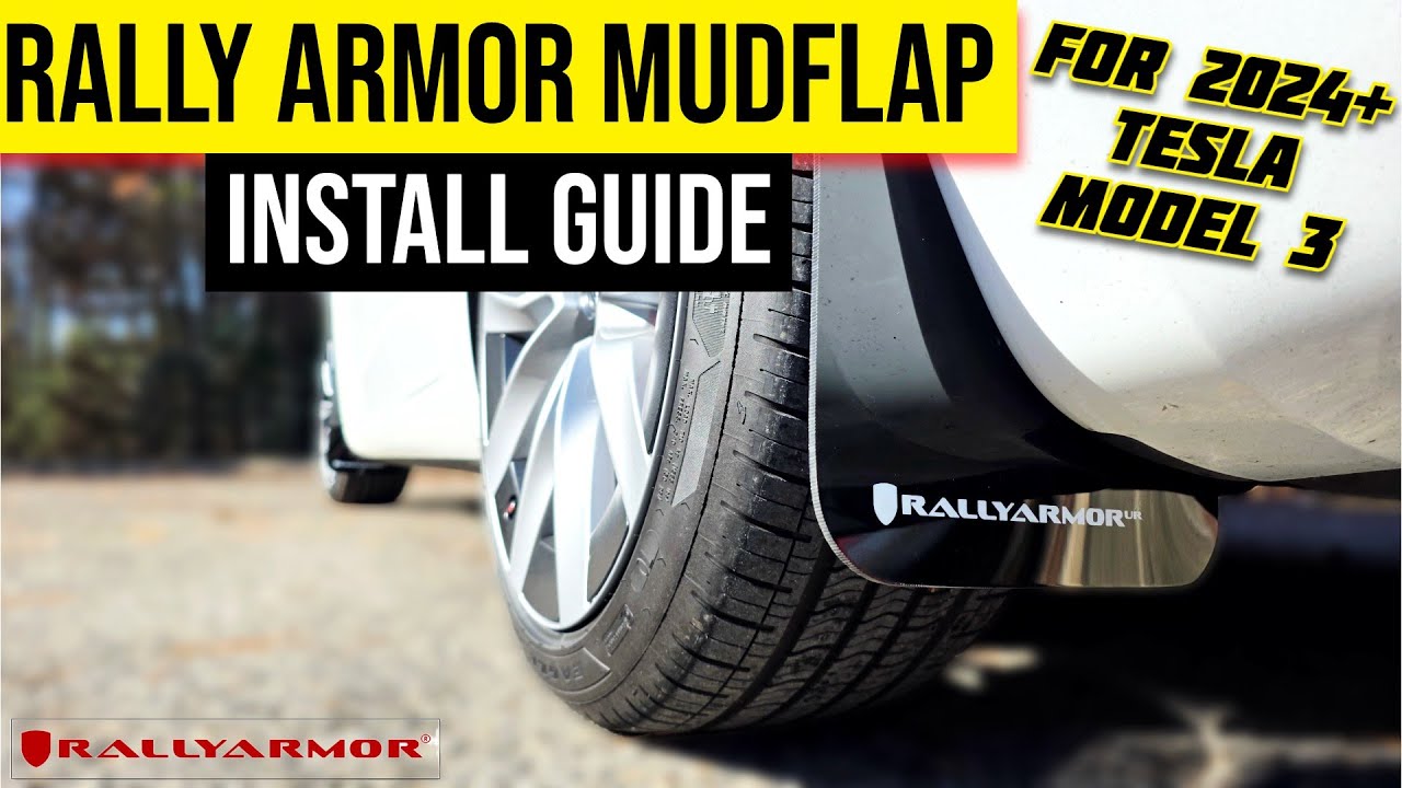 How to Install Rally Armor Mudflaps on 2024+ Tesla Model 3 Highland