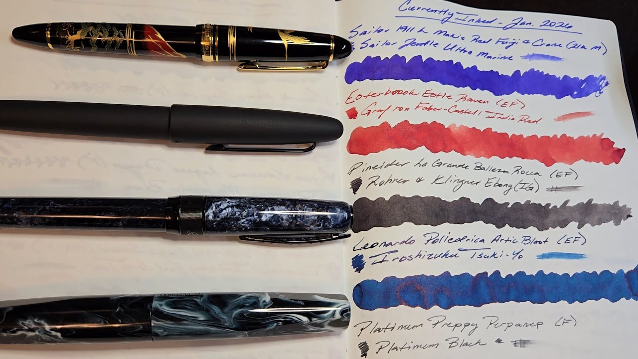 В настоящее время в чернилах перьевые ручки - январь 2026 года