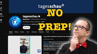 How I Learn German from Tagesschau With Zero Prep