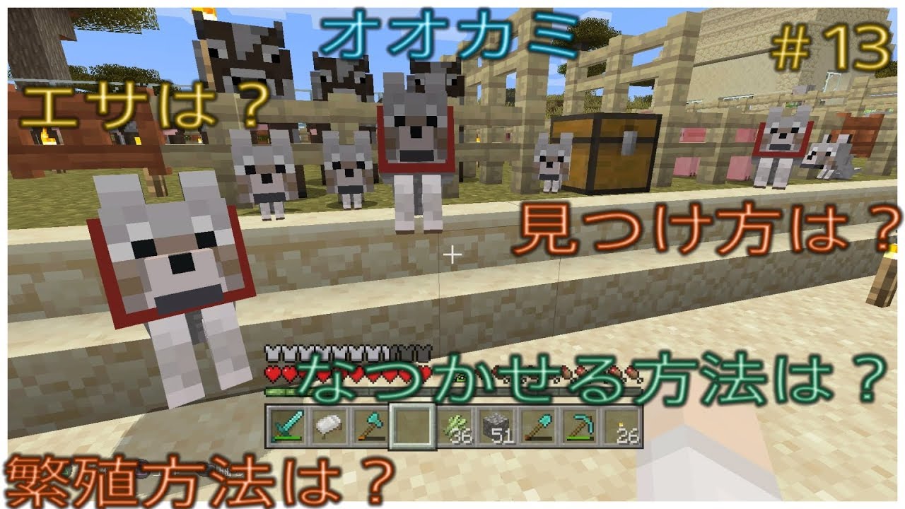 マイクラ キツネ なつかせる