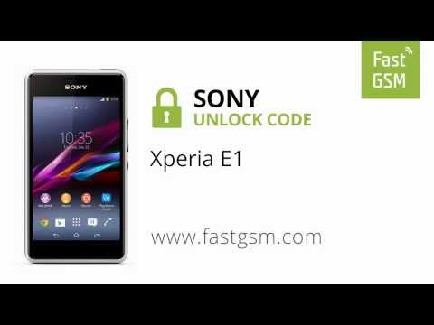 잠금 해제 코드로 Sony Xperia E1의 잠금을 해제하는 방법