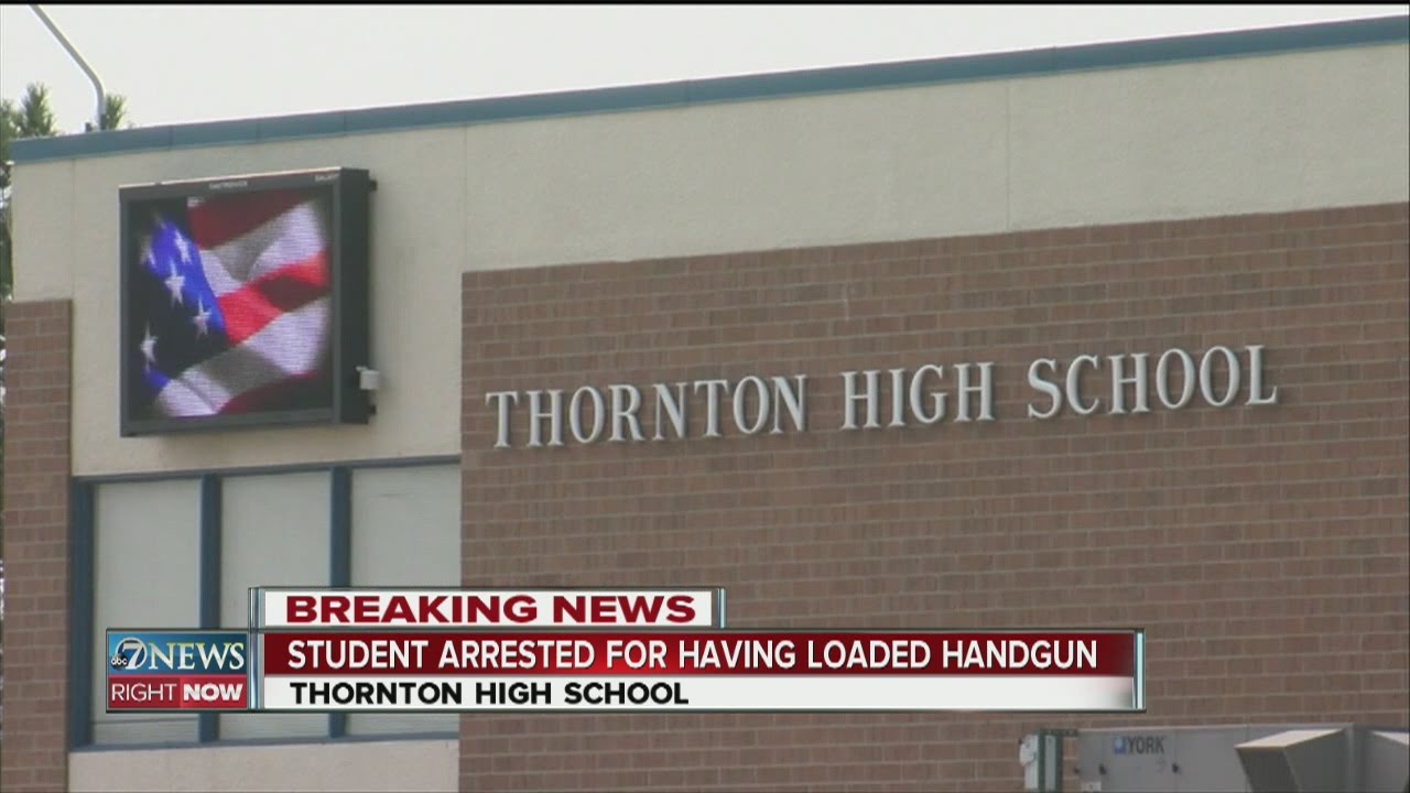 Thornton High School student arrested for having loaded handgun YouTube