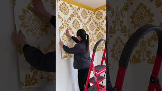 How to Stick Wallpaper​ , ​Home decoration with Stick Wallpaper​  part2397