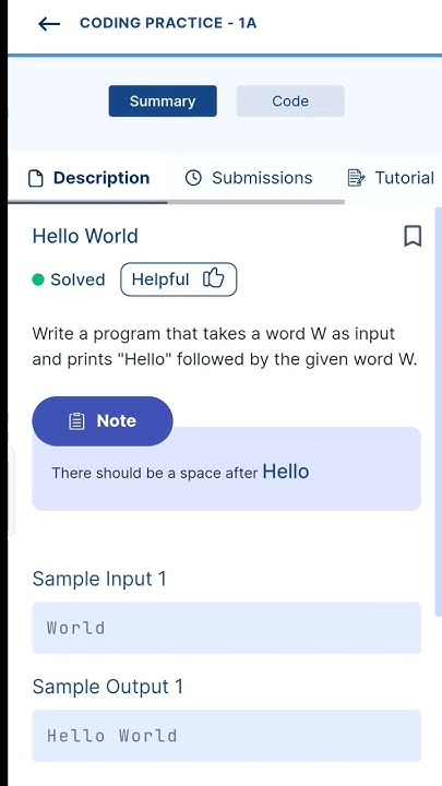 Hello World||coding practice 1A||input output Basics in python #shorts ...