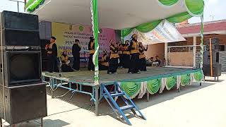 Qasidah 3 vokalis, lagu Ya Asiqolmustofa. Lomba Pekan Kreativitas dan Seni PAI SD Tingkat Kabupaten