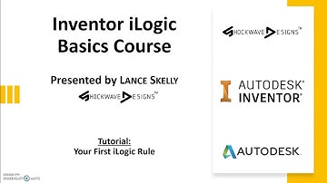 Inventor iLogic Basic Course - Part 01: Your First iLogic Rule.