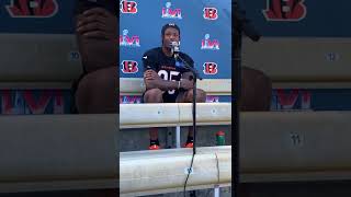 Tee Higgins tells Boss XL Mag what music he’s listening to before the Big Game