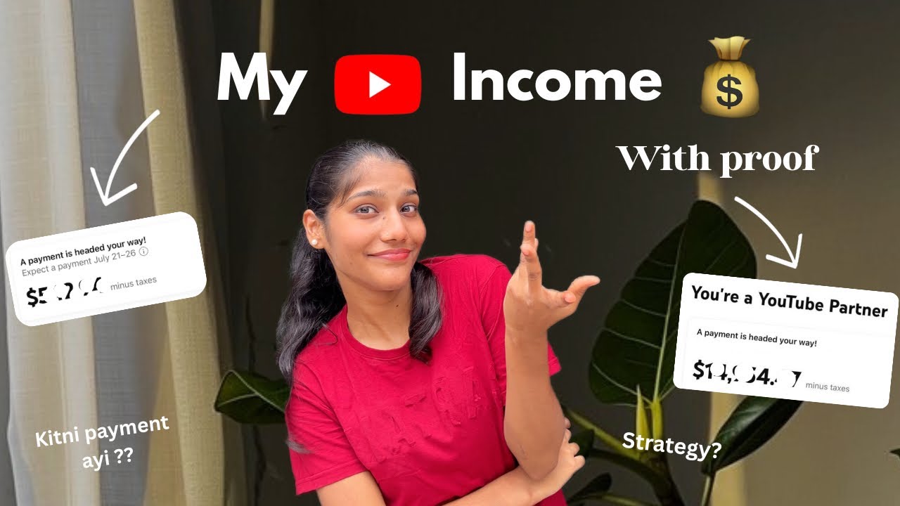 My YouTube Income with Proof💰 || How much YouTube pays for 1k Views 🤑