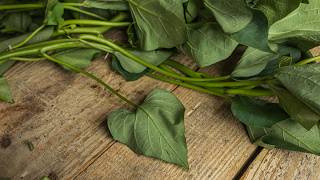 Cooking Sweet Potato Leaves