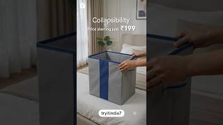 🔥 Foldable Storage Box with Lid | 100L Large Capacity Storage