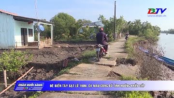 Đê biển Tây sạt lở 110m, Cà Mau công bố tình huống khẩn cấp