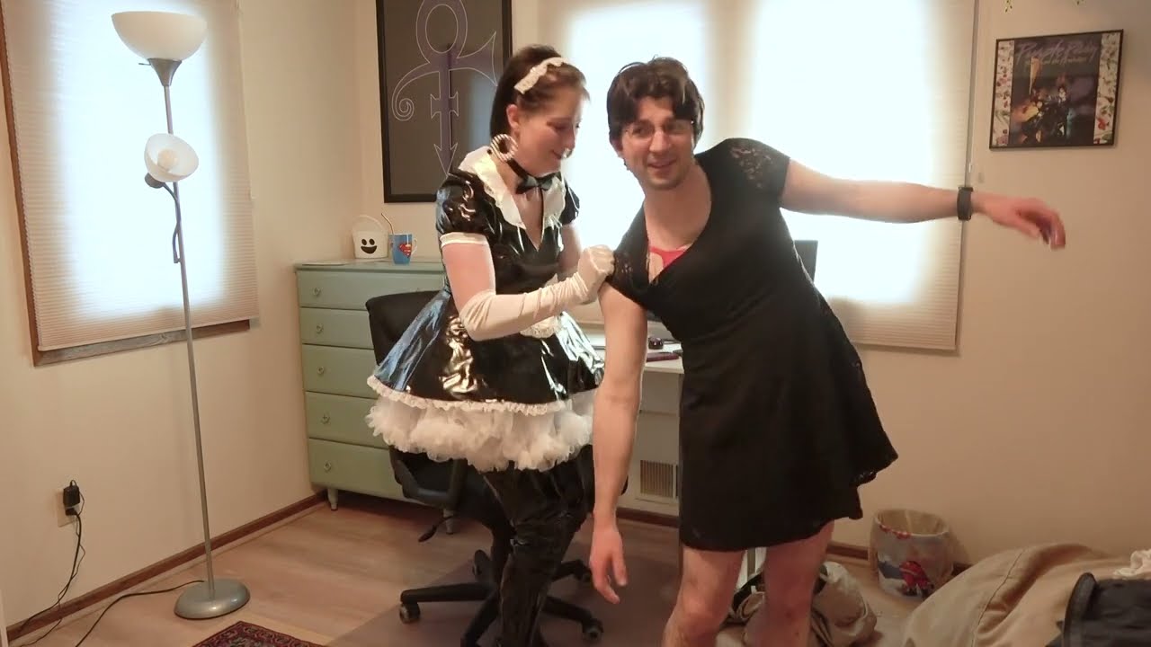 wife and crossdressing husband french maid Porn Pics Hd