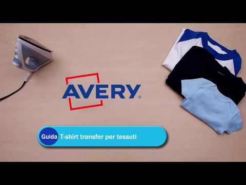 Fogli termo-trasferibili da stampare Avery: personalizza t-shirt e tessuti in colori chiari e scuri