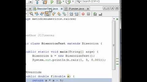 Metodo de Biseccion Parte 1b (Java)