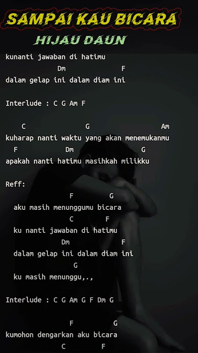 Chord Hijau Daun - Sampai kau bicara #shorts #hijaudaun #kuncigitar