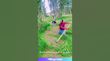 Grass Cutting Level: EXPERT! 🧐 That Scythe Action is So Clean! #farminglife #skills #oldschool