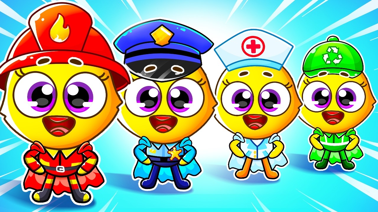 Super Hero Team Song | PoliceGirl, FireGirl and Doctor Song + More Kids Songs by Lamba Lamby
